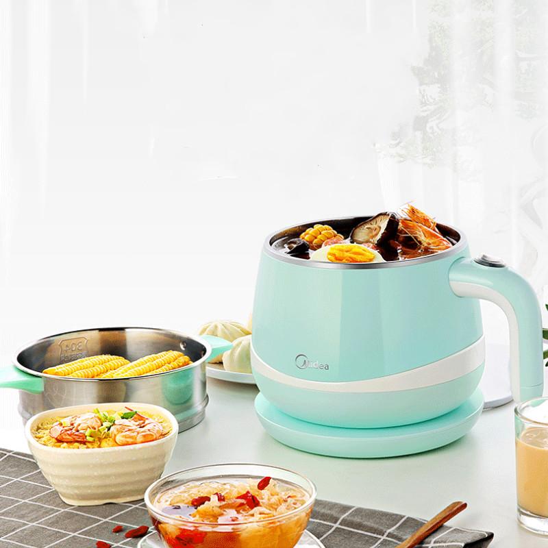 

Portable Electric Multi Cooker Stainless Steel Mini Noodle Porridge Cooker Hot Pot Hotpot Soup Maker Kitchen Appliance