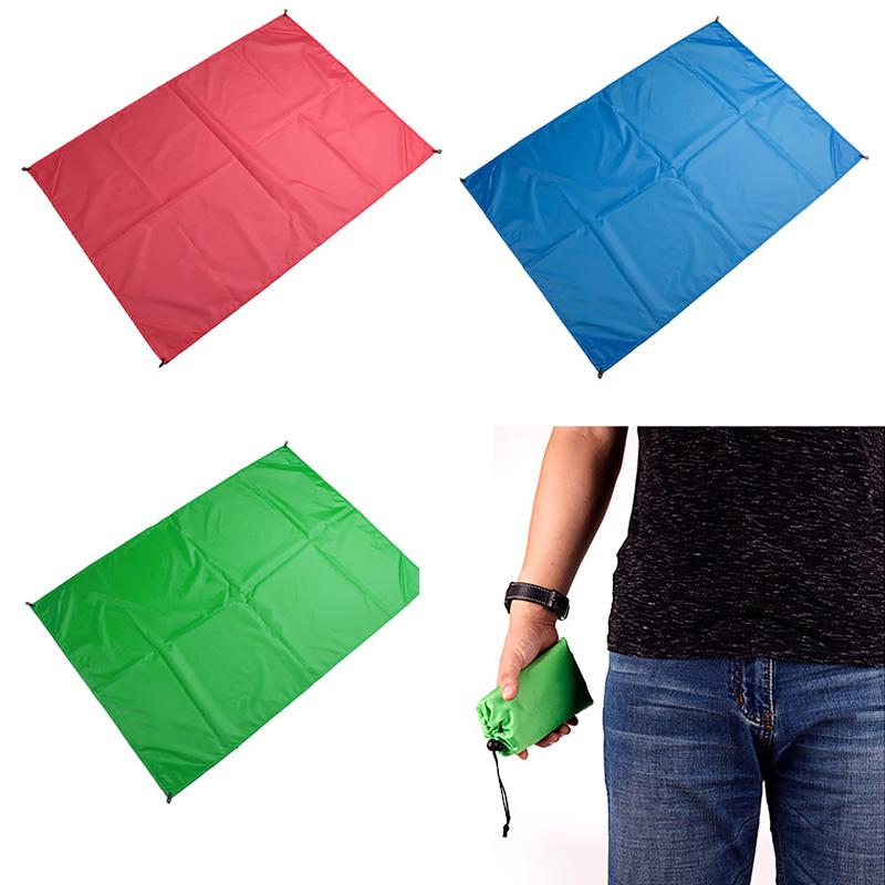 

Waterproof Beach Blanket Outdoor Portable Tent Cloth Beach Mat Picnic Mat Camping Ground Folding Mattress Camping Pad, Red