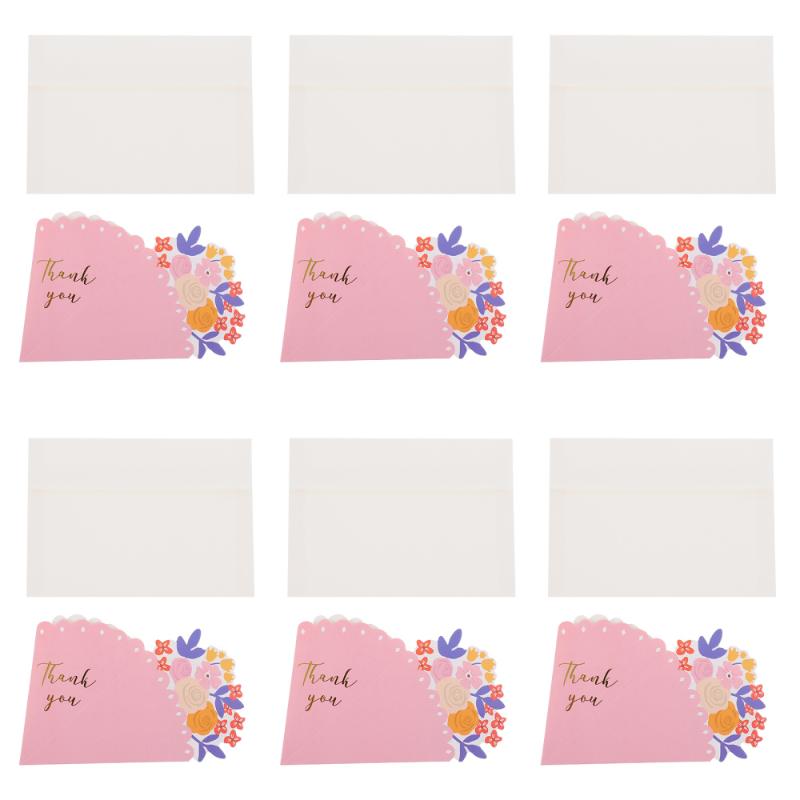 

10 Pcs Valentine's Day Greeting Cards Bouquet Thanks Cards Message