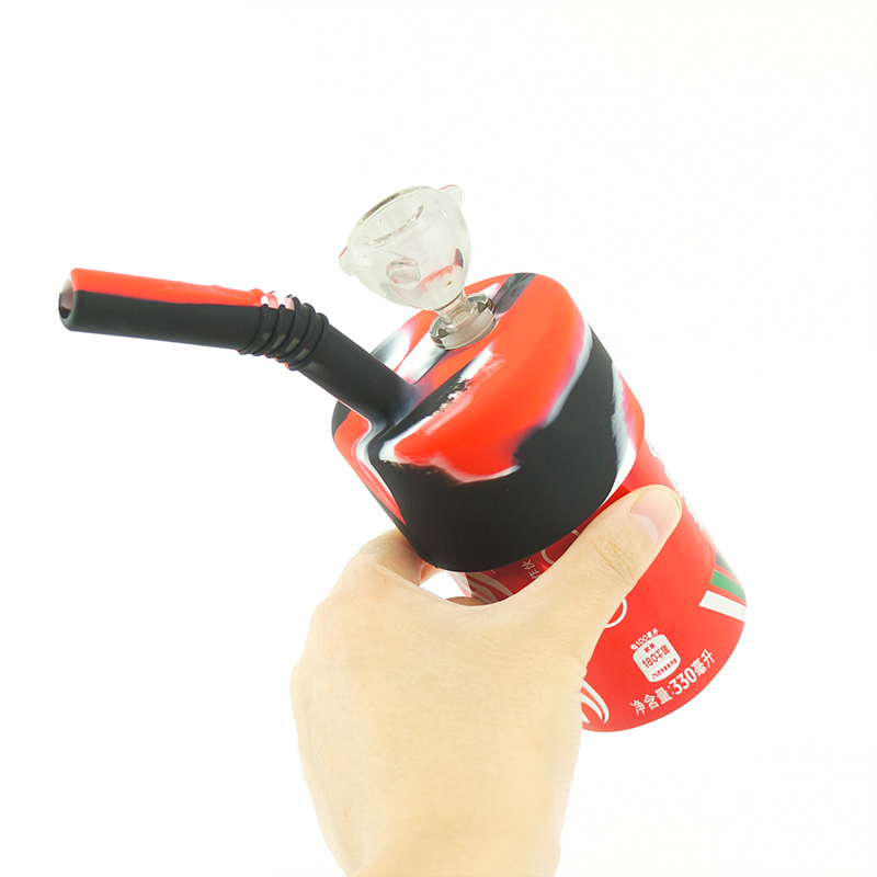 

2020 Good quality tobacco pipe Portable Silicone Pipe Glass Bowl Dab Pipe Environmentally Silicone Water Bong fast shipping