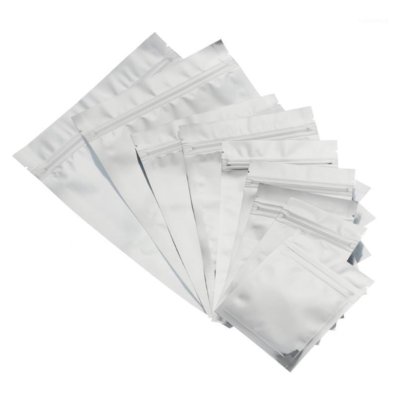 

50Pcs/pack Self Seal Zipper Packing Clear Aluminum Foil Bag Retail Resealable Baking Packaging Pouch1 Gift Wrap