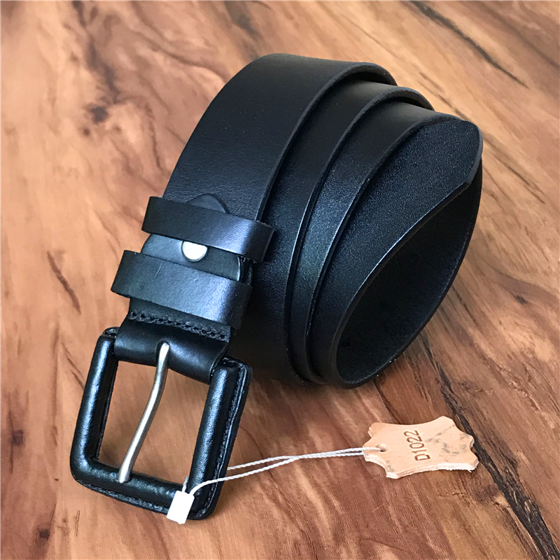

Anti-allergic pin male buckle genuine leather belt wide women's vintage femme belts ceinture homme mbt0484 RA0V, Black