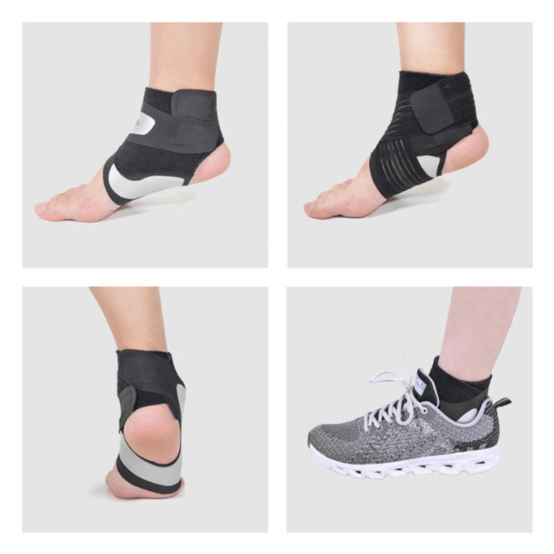 

1Pair Ankle Support Brace Adjustable Elastic Ankle Compression Sleeve for Men and Women, Basketball, Running, Volleyball, Gray