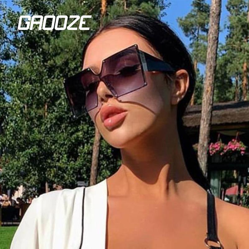 

Sunglasses GAOOZE Square Ladies UV400 Retro Vintage Anti-glare Glasses For Travel Oversized Women Oculos LXD4741