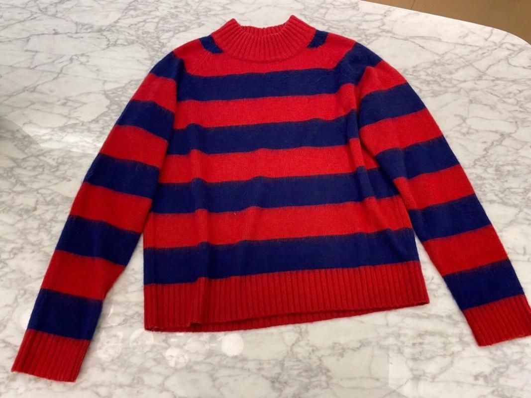 

2020 new ladies fashion long sleeve sexy casual color block striped sweater 1201