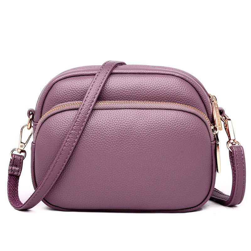 

Solid Color Genuine Leather Crossbody Bags for Women 2021 Fashion Small Lady Shoulder Messenger Bag Female Travel Handbags Flap, Black