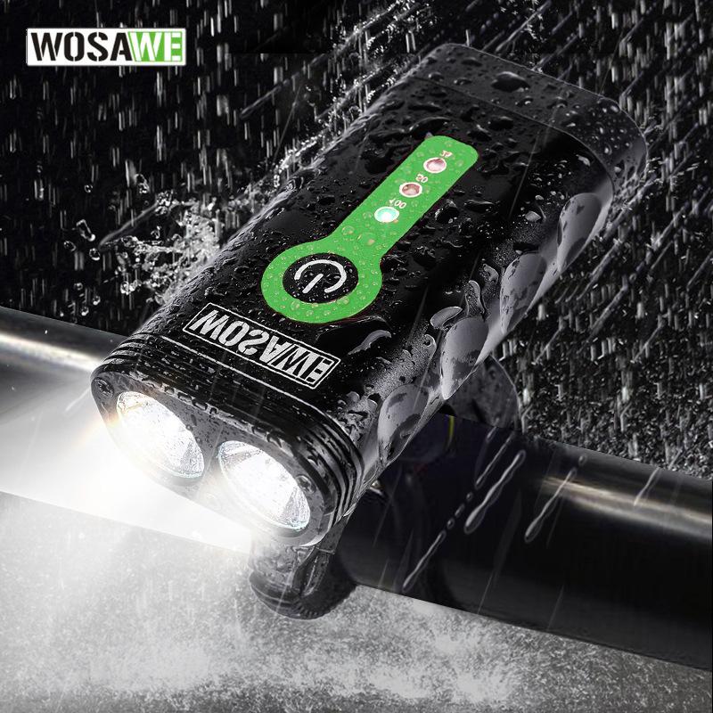 

Bicycle Accessories Bicycle Light Front Double Lamp Socket Built-in Battery Headlamp Bike Light