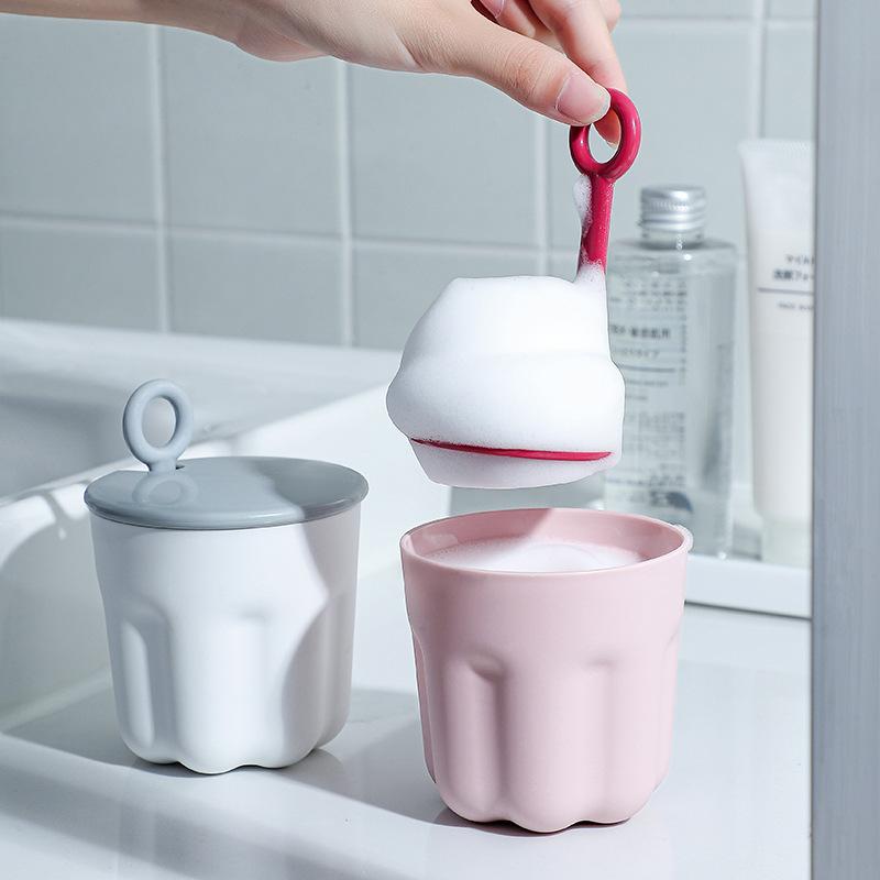

1PC Foaming Cup Portable Multi-Purpose Facial Cleanser Foamer Foaming Cup Shower Bath Shampoo Manual Foam Maker Bathroom Tools