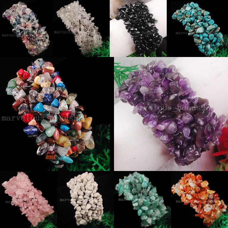 

Free Shipping 1PC Howlite Flourite Carnelian Jaspe Chips Beads Stretch Bracelet Fashion Jewelry WB0060