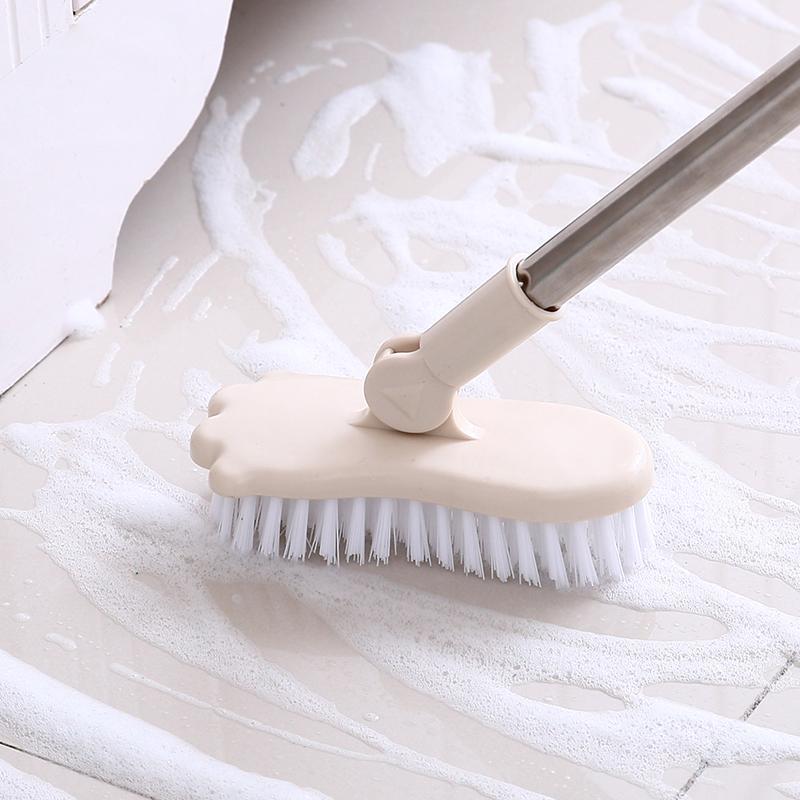 

vanzlife Bathroom long-handled brush bristles to scrub toilet bath brush ceramic tile floor cleaning brushes1