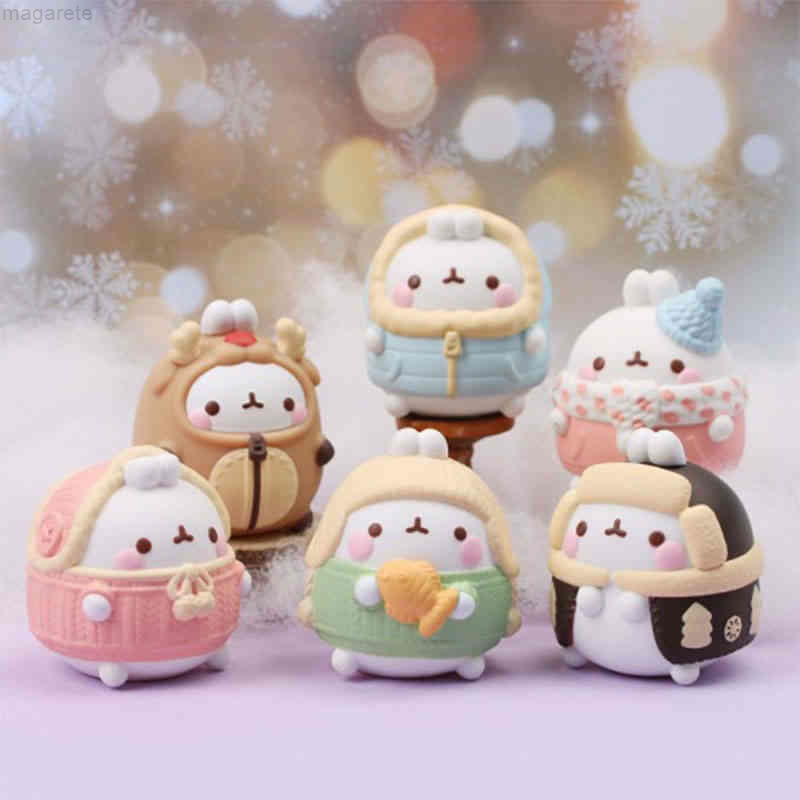 

Mini cartoon rabbit dolls, Korea morang, PVC decorative cars, offic, rooms, decorations, blind box, gifts, interting birthday gifts