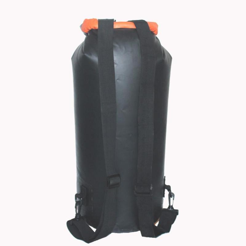 

Rafting Waterproof Bag Waterproof Portable Rafting Diving Dry Bag Sack PVC Swimming Bags for River Trekking, Black