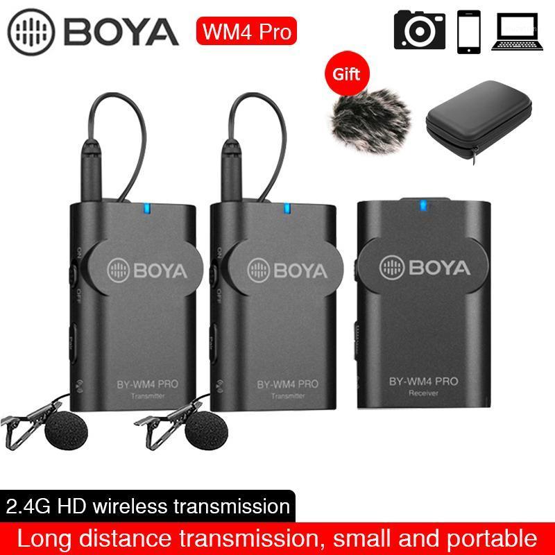 

BOYA BY-WM4 Pro K1/K2 Dual Channel Wireless Studio Condenser Microphone Lavalier Lapel Interview Mic for DSLR Camera Smartphone1