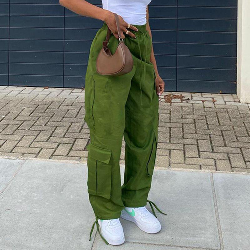 

Women's Pants & Capris Rapwriter 2021 Casual Cargo Y2K Women Boyfriend Pocket Sweatpants Harajuku Jogger Patch Hip Hop Trousers Streetwear, Black;white