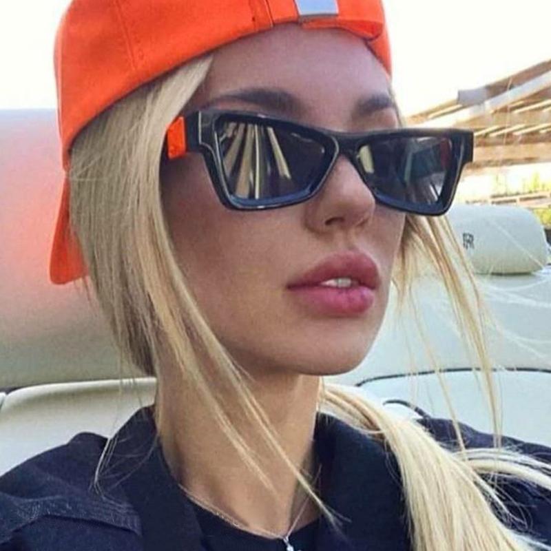 

Vintage Brand Cat Eye Sunglasses Woman Black Clear Shades For Women 2021 Retro Square Sun Glasses Female Unisex UV400 Oculos