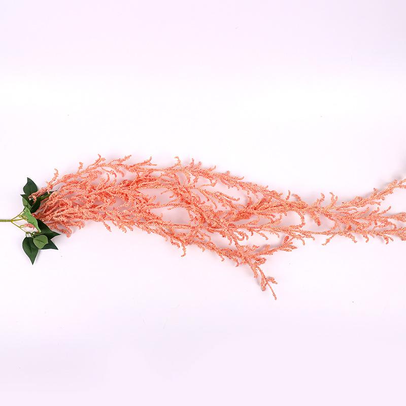 

artificial flowers 10PCS 115CM plastic lover fan wisteria flower Wedding decoration ceiling flower silk fake plants, Sky blue