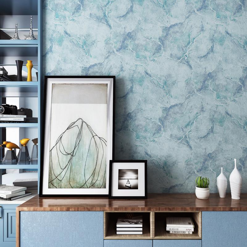 

Rice Crown Simple Modern Marble Wallpaper Nordic Bedroom Study Living Room Television Background Wall Non-woven Wallpape, 26044 light yellow