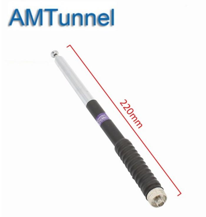 

Acero inoxidable telescópica antena SMA-hembra VHF136-174MHz for Baofeng Retevis TYT Ham Radio Walkie Talkie