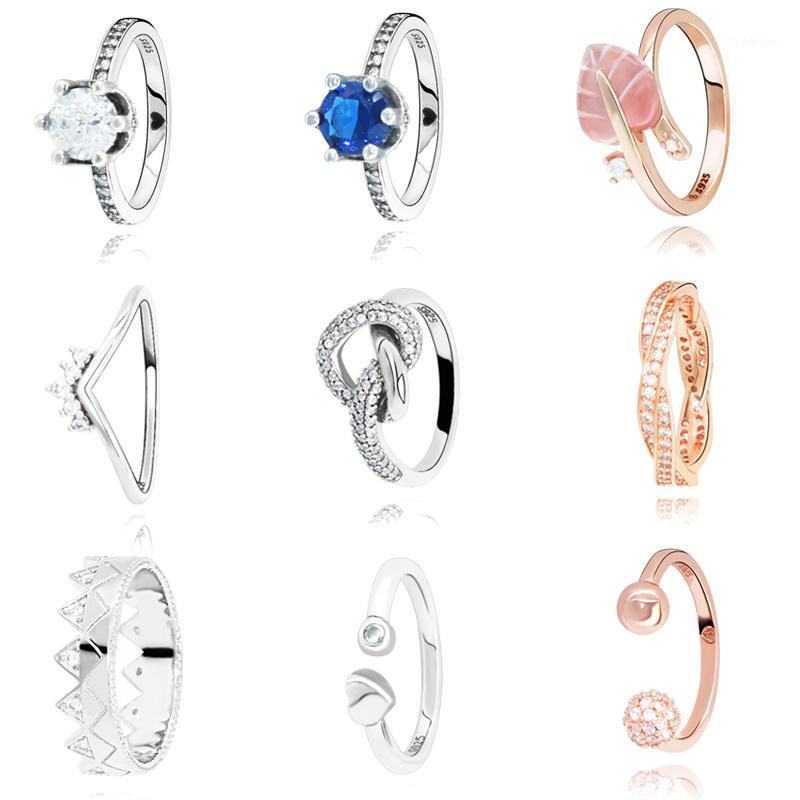 

Authentic 925 Sterling Silver Sparkling Love Heart Rings for Women Engagement Jewelry Anniversary gift1