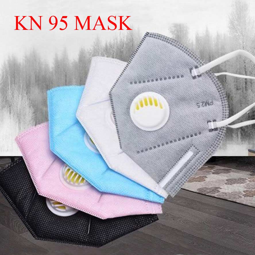 

kn95 mask disposable mask non-woven dustproof windproof respirator fabric protection black gray white Conformite europeenne