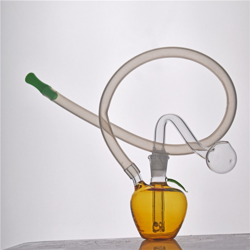 

mini Dab Rig Recycler Mini Glass Bongs 10mm joint Smoking water Pipe Bubbler Hookah with 10mm male glass oil burner pipe and silicone tube