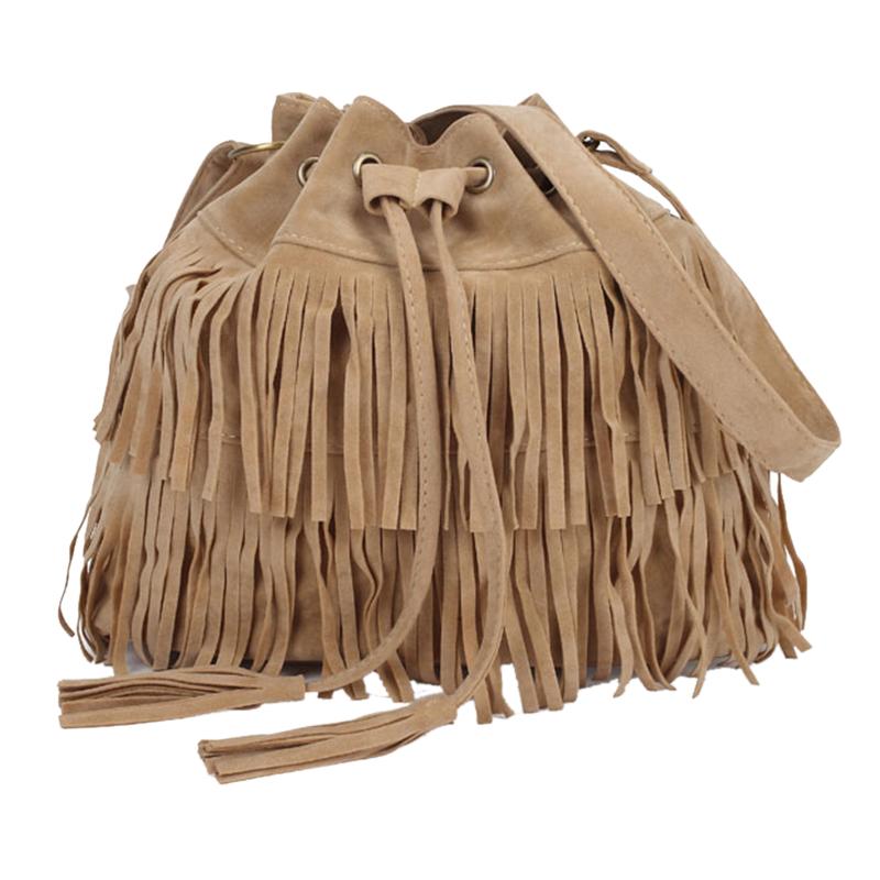 

Retro Faux Suede Fringe Women Messenger Bags Tote New Handbag Tassel Shoulder Handbags Crossbody Bag 2020, Mini bag