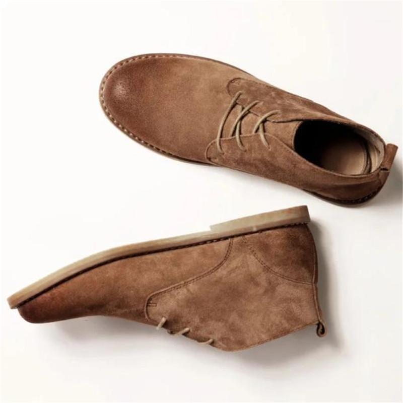 

Snow Boots Gentleman Shoes Winter/Autumn Men High Top Soft Oxfords Male Ankle Boots men's Motorcycle Shoes Safety Oxfords1, Beige