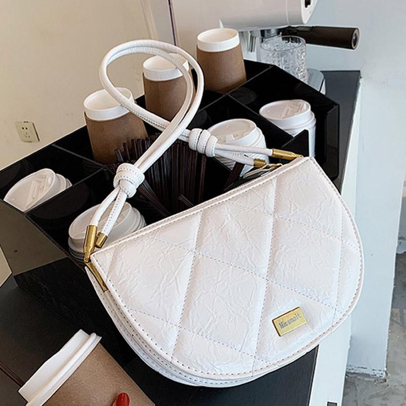 

Elegant Female 2021 High Quality PU Leather Women's Designer Handbags And Purses Lady Fashion Shoulder Crossbody Bags, Black