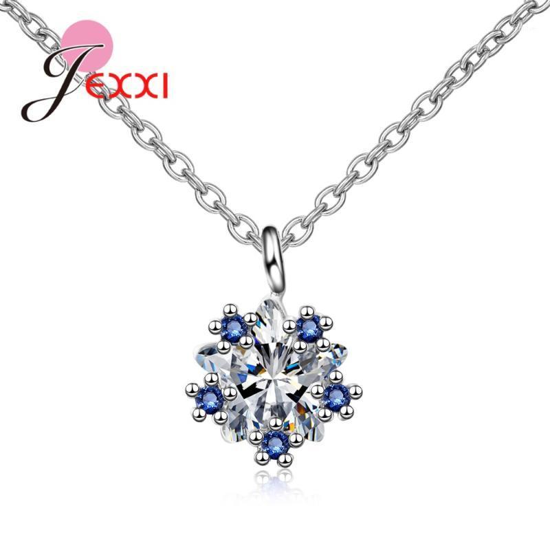 

2020 New Arrival Fashion 925 Sterling Silver Cubic Zircon Necklace Jewelry Women Wedding Shiny Metal Chain Joyas Wholesale1