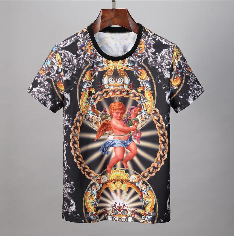 

T-shirt Nice Printed of High Quality Casual O-neck Tshirt Luxury Design Short Sleeve t Oteb, The picture shown