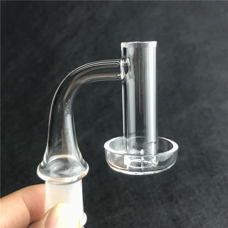 

New 14mm Mini Quartz Terp Slurper Banger Nail with 10mm 14mm Thick Beveled Flat Top 30mm Bottom Domeless Quartz Nails for Smoking