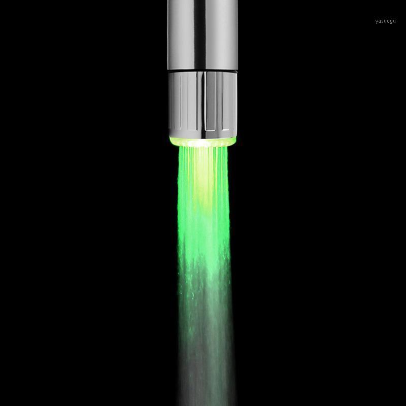 

LED Light Water Faucet Tap Heads Temperature Sensor RGB Glow LED Shower Stream Bathroom Shower Faucet 3/7 Color Changing1