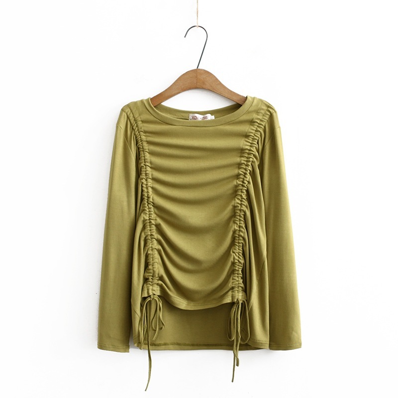 

Lungs From Thin Shirts Long-sleeve Female Continuous T-shirts the Size of Big Jllx, Yellow.