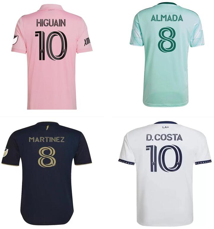 

Inter Miami BECKHAM 2022 Atlanta United FC MARTINEZ soccer Jersey 2023 HIGUAIN vela LA Galaxy CHICHARITO MLS football shirts men+kid, Black;yellow