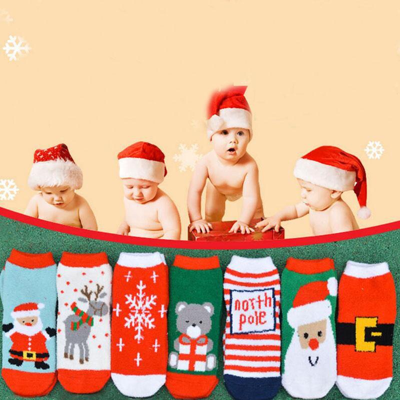 

Merry Christmas Socks Boys Girls Winter Coral Fleece Sock Hosiery Children Sleep Socks Celebration 2020 New Year Xmas Gifts 2020