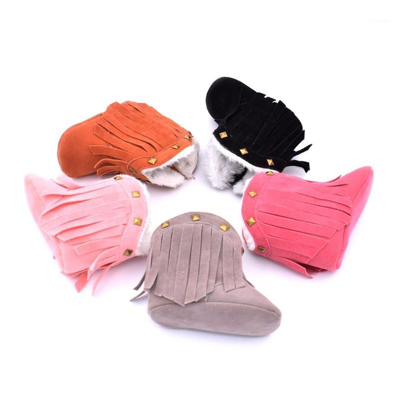 

Cowboy For Girls With Studs Baby First Walkers Baby Shoes Fashion Boots for Kids Solid Fringe Winter Warm Snow Shoes1, Model 5