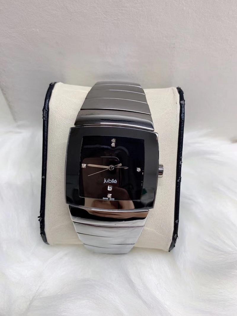

Top Sale Ceramic square watch for men, Male watches Japan quartz movement Auto Date
