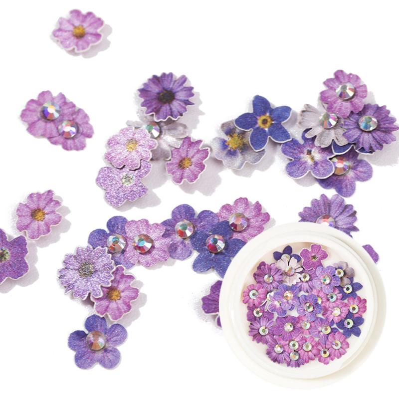 

1 Box 3D Flakes Slice Butterfly Flower Wood Pulp Flakes Mixed Style Manicure Sequins Nail Art Stickers DIY Decoration