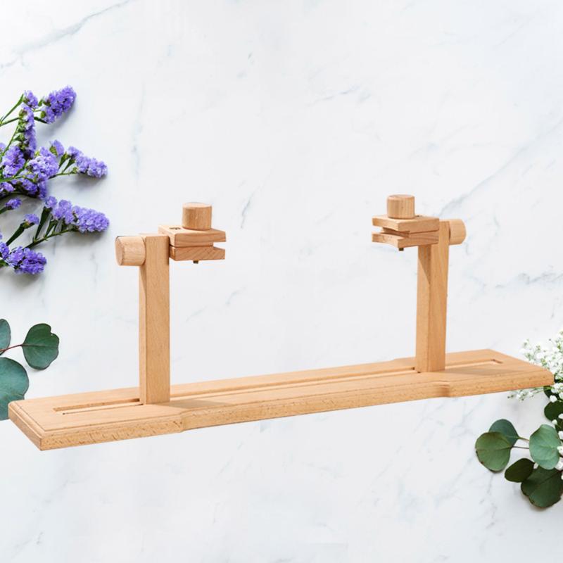 

1PC Wooden Practical Cross Stitch Rack Cross Stitch Holder Embroidery Shelf for DIY Craft Home