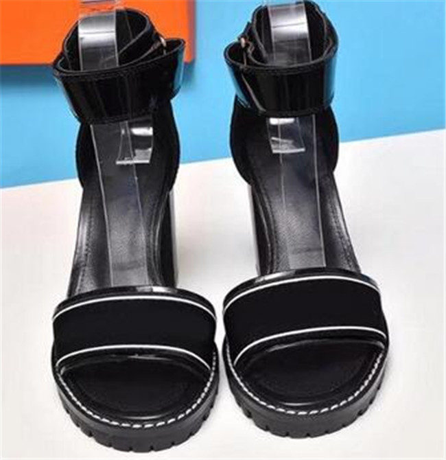 

06k new hot quality Women Design sandal Leather girl Dress Wedding Shoes Sexy heel Sandals Lady shoes mid-heel sandal
