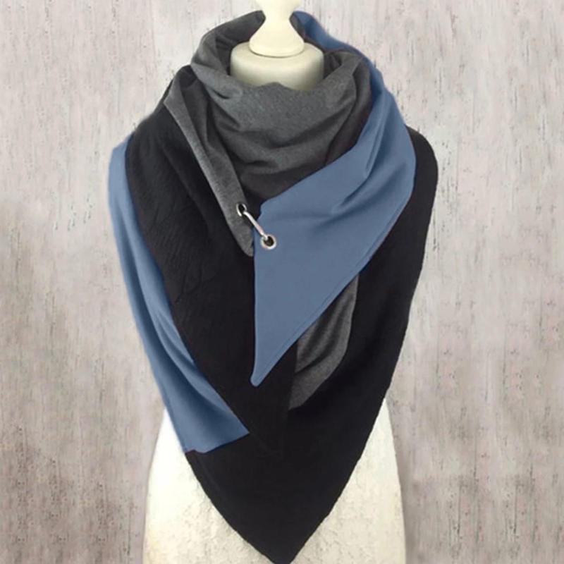 

Multi-Purpose Scarfr Patchwork Button Malaysia Scarfes Soft Wrap Muffer Women Casual Warm Shawlsc Scarf echarpe hiver femme