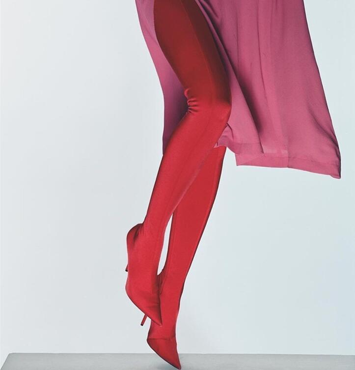 

Hot Women Super Sexy Booty-pants Stretch Pants Together People's Ladies High Heeled Boots From the Tippy Foot Ywy1, The picture