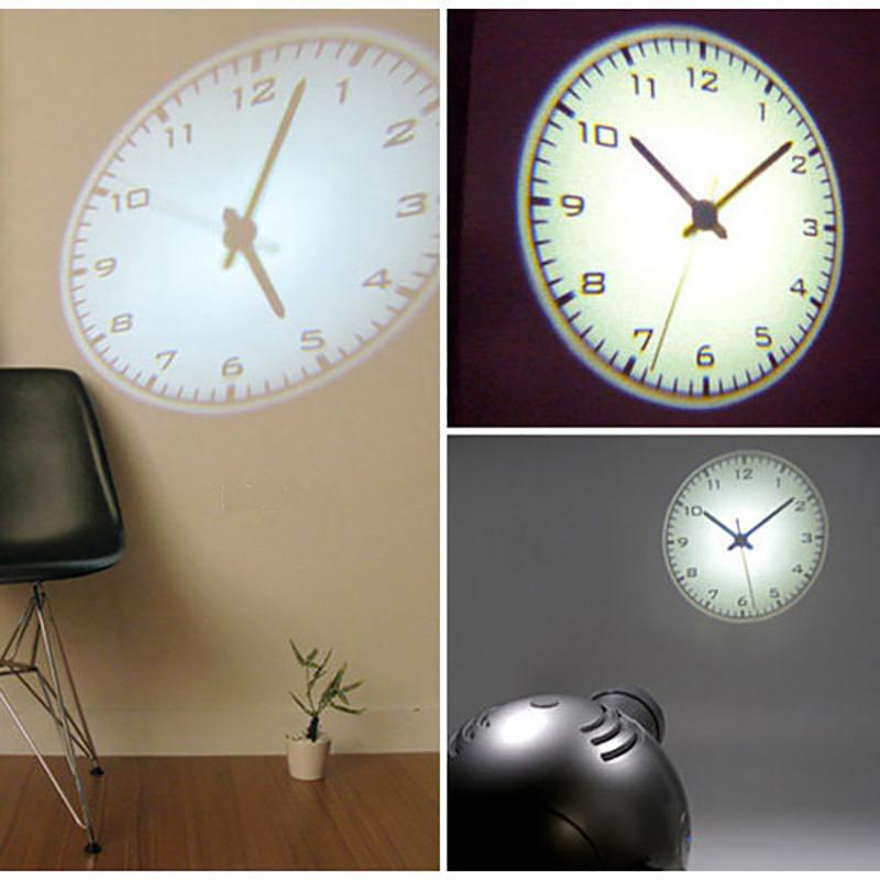 

hotel Stylish spherical LED cold light source projection clock Living room simulated clock Arabic digital pointer wall