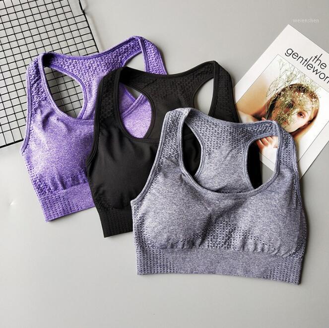 

Seamless Sports Bra Women Fitness Padded Yoga Bra Push Up Gym Cropped Tops Sports Yoga Workout Running1, Black