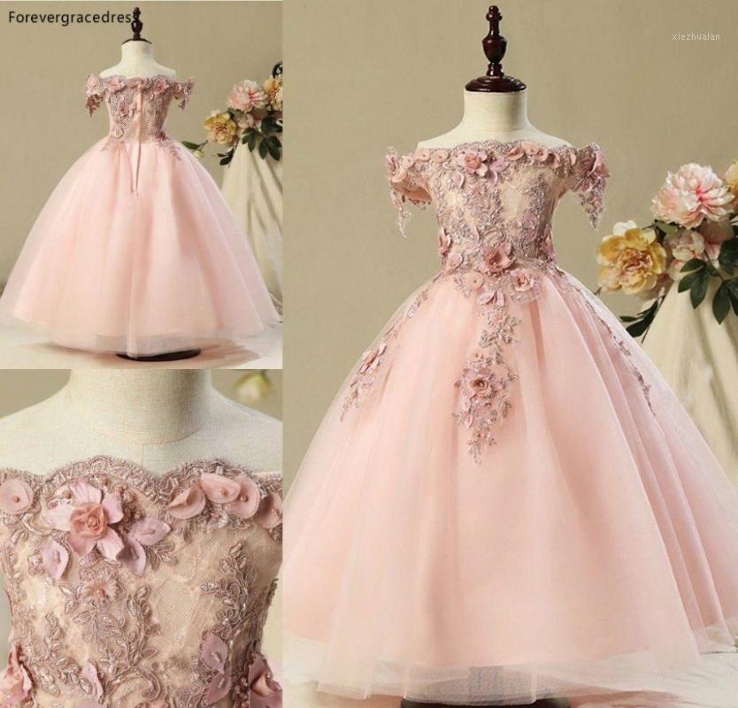 

Blush Pink Lovely Cute Flower Girls Dresses 2020 Vintage Princess Daughter Toddler Pretty Kids Children Pageant Gowns1, Blue