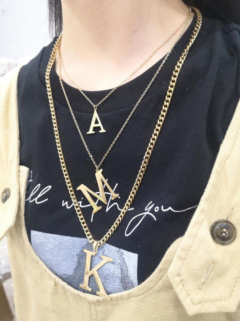 

ABCD Fashion New Goddess Luxury Women Neckles Gold Luxe Jewelry Stainless Steel