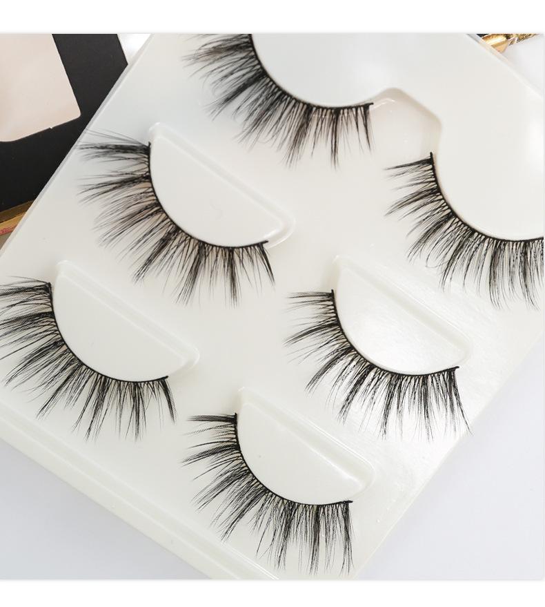 

Flash Girl Hot sale 3D17 wispy 3 Pairs 100% Handmade 3D Mink False Eyelashes With Packaging Box