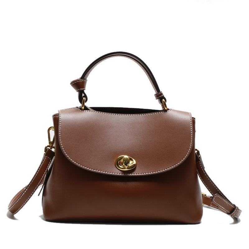 

Large Capacity Shoulder Bag Women 2021 Spring New Leather Shoulder Diagonal Bag Temperament Goddess Flip Tide, Black