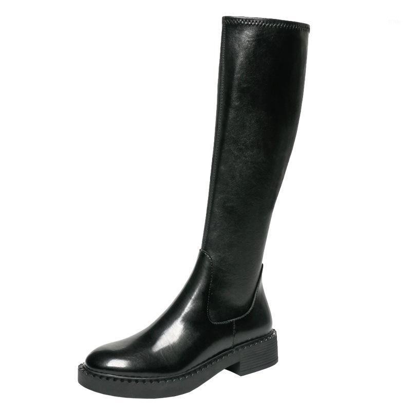 

2021 New High Boots Platform Winter Warm Boots Women Long Winter Shoes Women Sock Over The Knee1, No fur