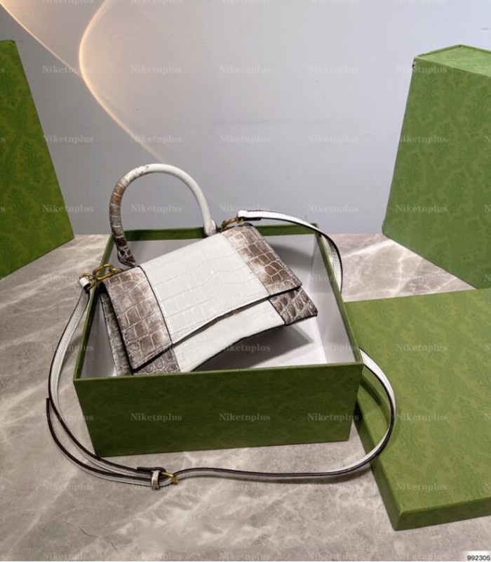 

The Hacker Project Gradient Bag Crocodile Pattern Alligator Leather Shoulder Bags For Women Genuine Crossbody Tote Luxury Designer Handbag 23cm, #1